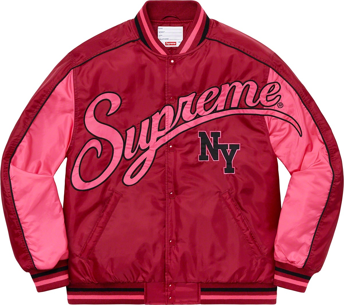 Contrast Script Varsity Jacket view 10